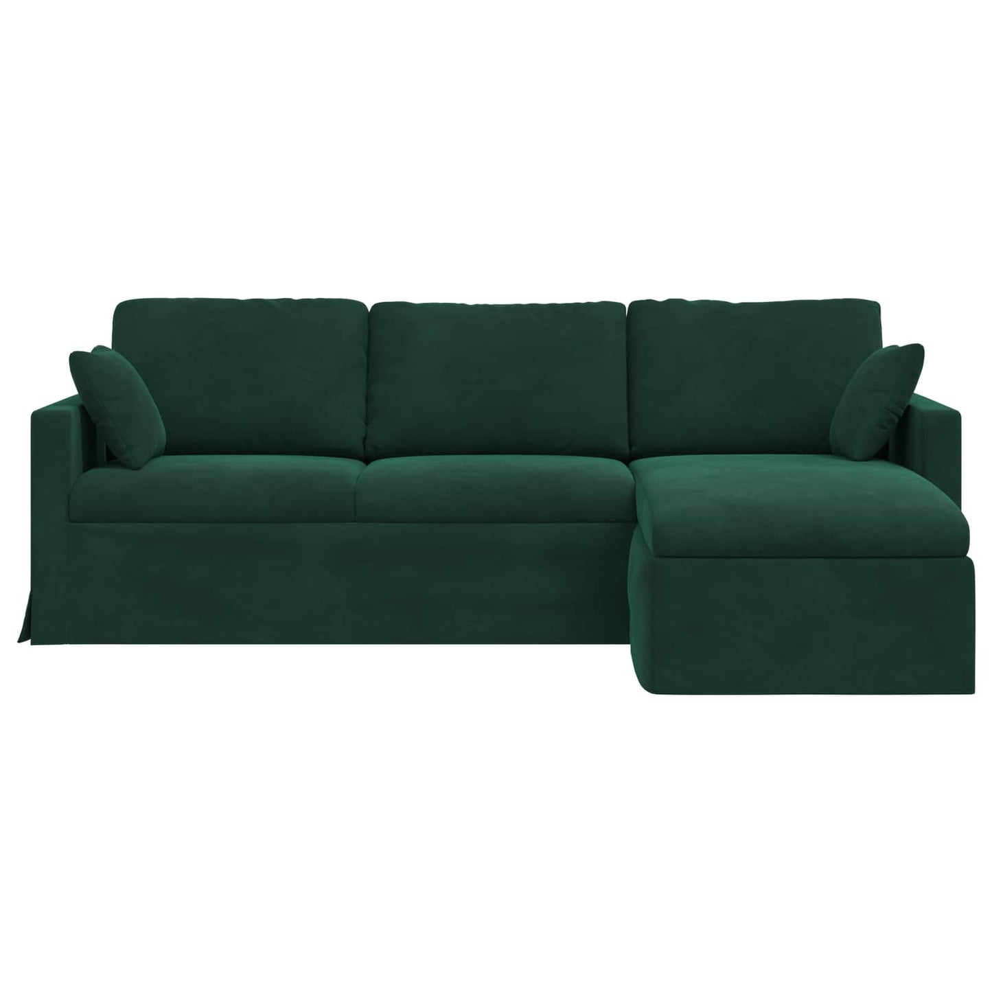 vidaXL Canapé vert foncé 198 x 134 x 80 cm Velours