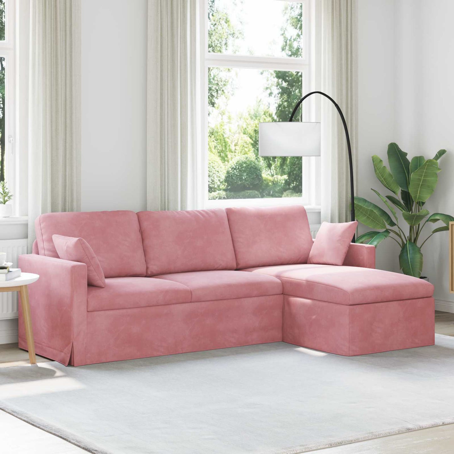 vidaXL Sofa Rosa 198 x 134 x 80 cm Samt