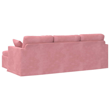vidaXL Sofa Rosa 198 x 134 x 80 cm Samt