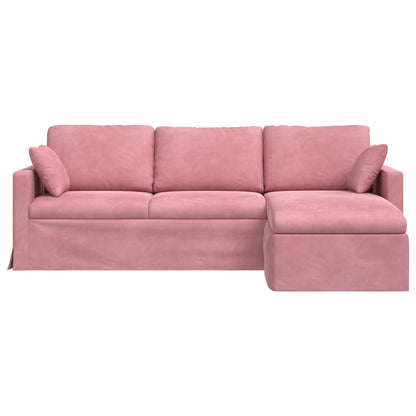 vidaXL Sofa Rosa 198 x 134 x 80 cm Samt