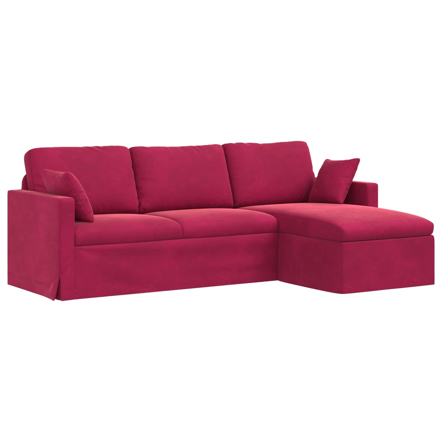 vidaXL Sofa Weinrot 198 x 134 x 80 cm Samt