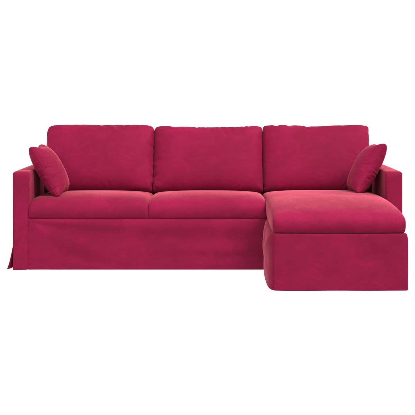 vidaXL Sofa Weinrot 198 x 134 x 80 cm Samt