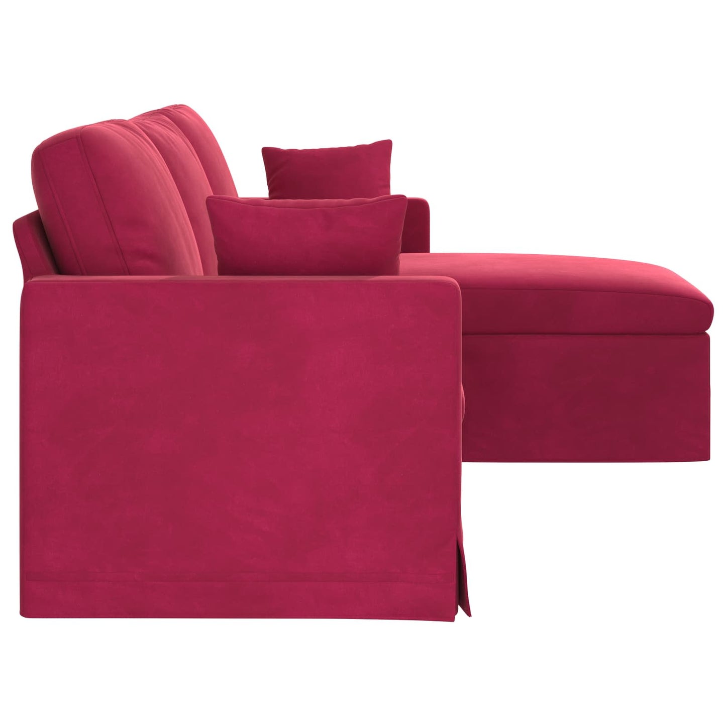 vidaXL Sofa Weinrot 198 x 134 x 80 cm Samt