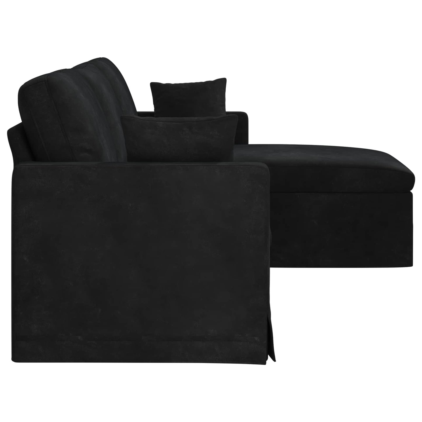 vidaXL Sofa Schwarz 198 x 134 x 80 cm Samt