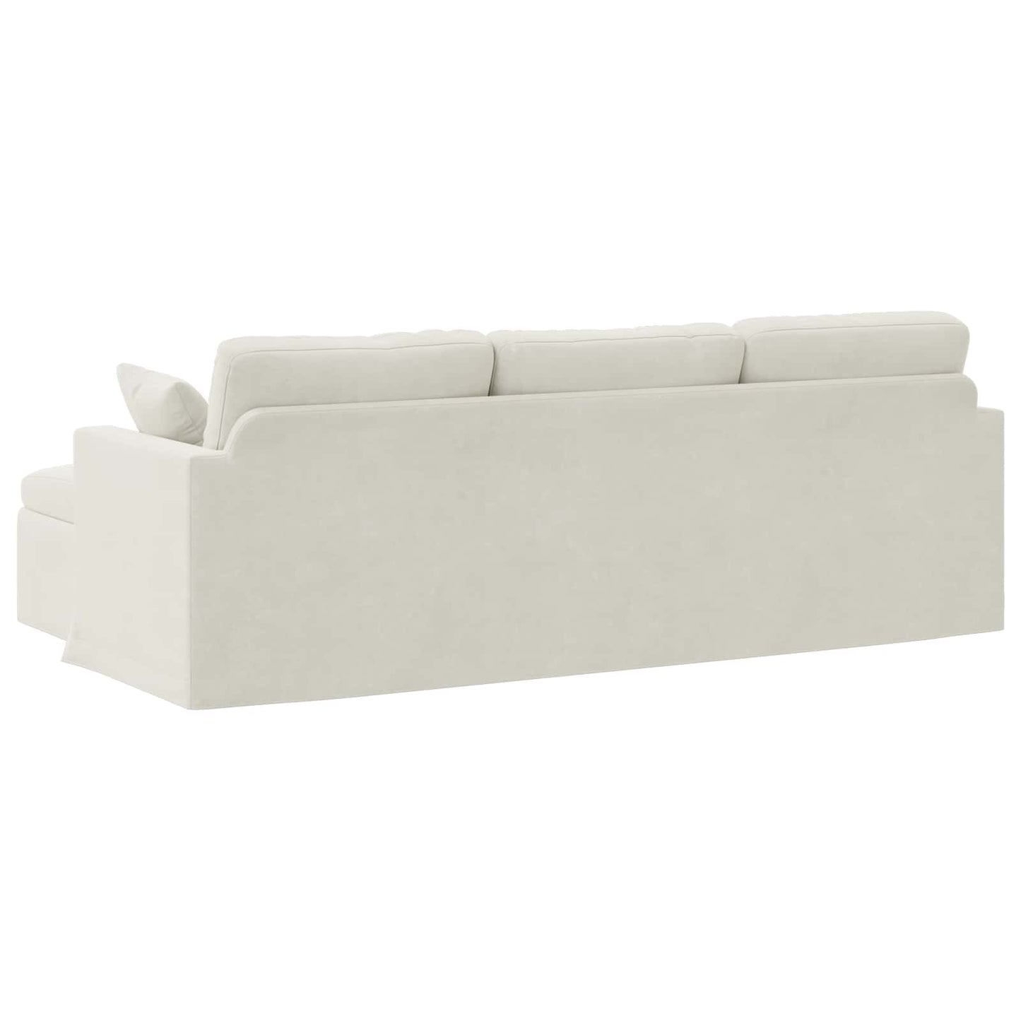 vidaXL Sofa Creme 198 x 134 x 80 cm Samt