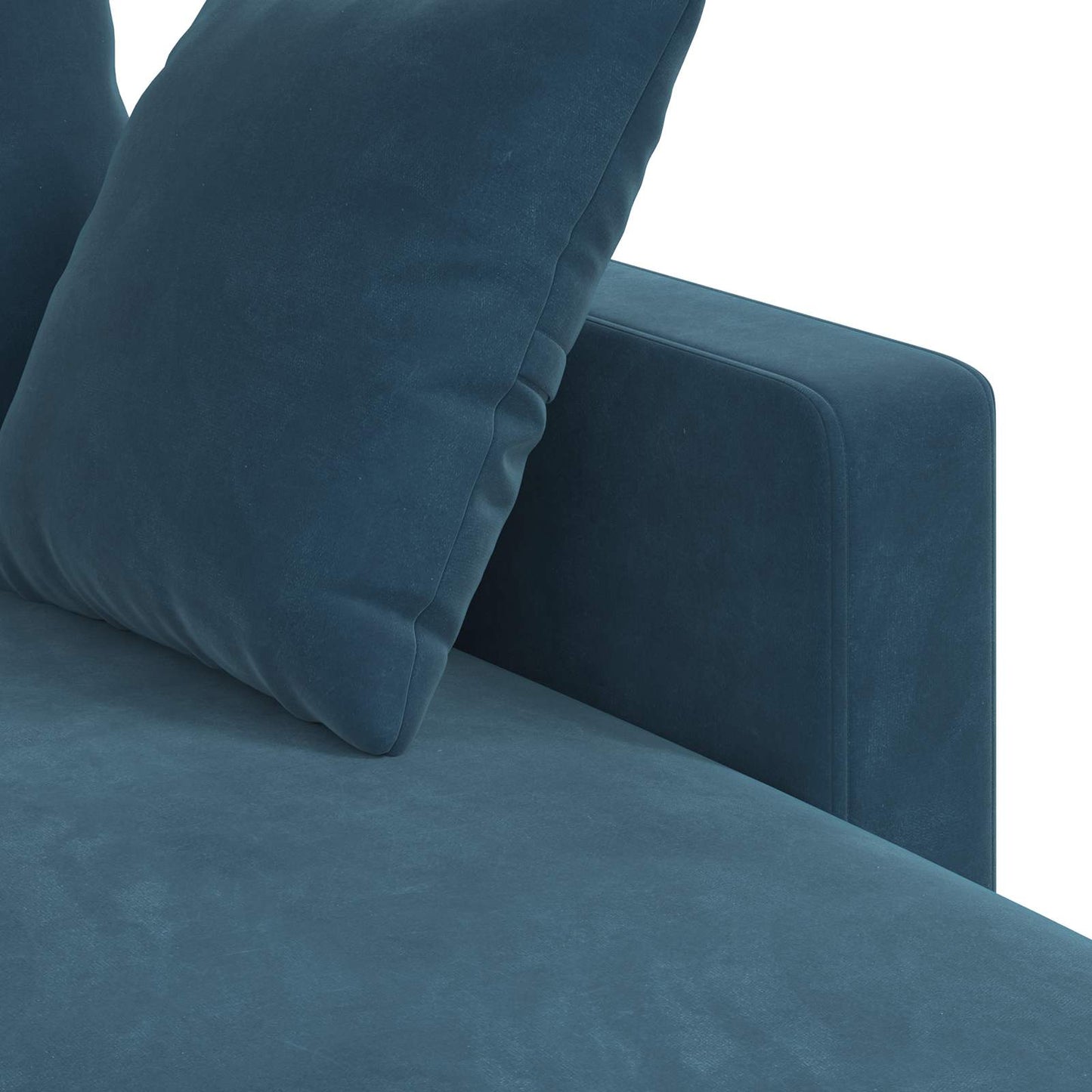 vidaXL Sofa Blau 198 x 134 x 80 cm Samt