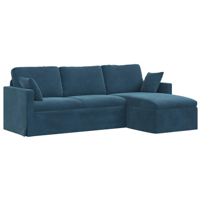 vidaXL Sofa Blau 198 x 134 x 80 cm Samt