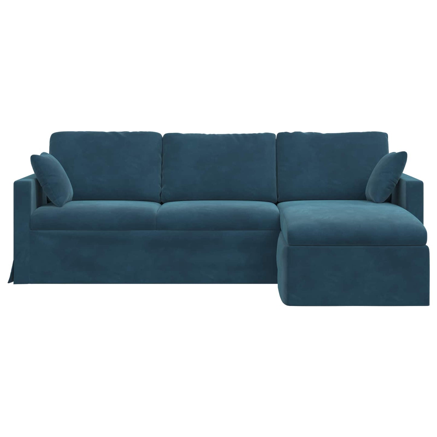 vidaXL Sofa Blau 198 x 134 x 80 cm Samt