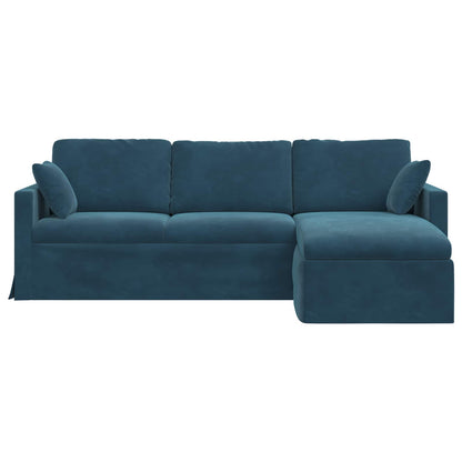 vidaXL Sofa Blau 198 x 134 x 80 cm Samt