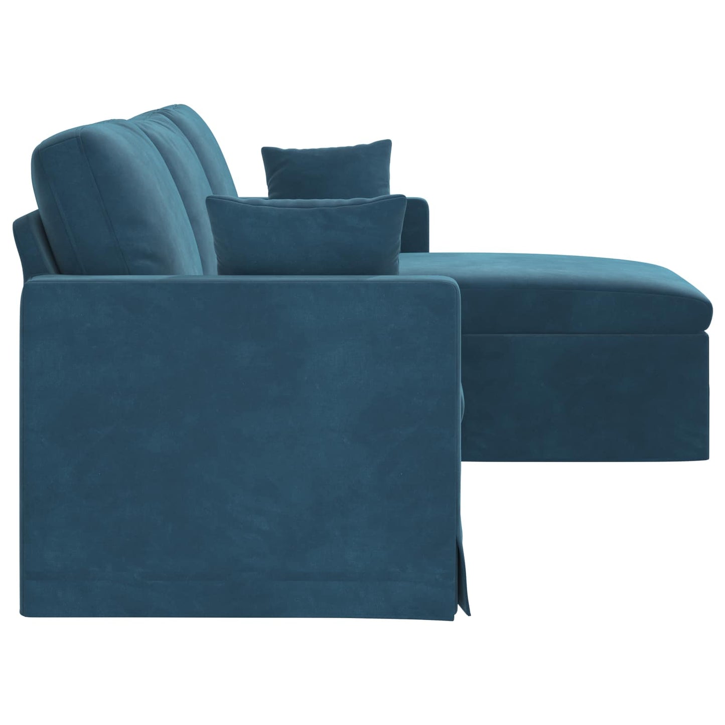 vidaXL Sofa Blau 198 x 134 x 80 cm Samt