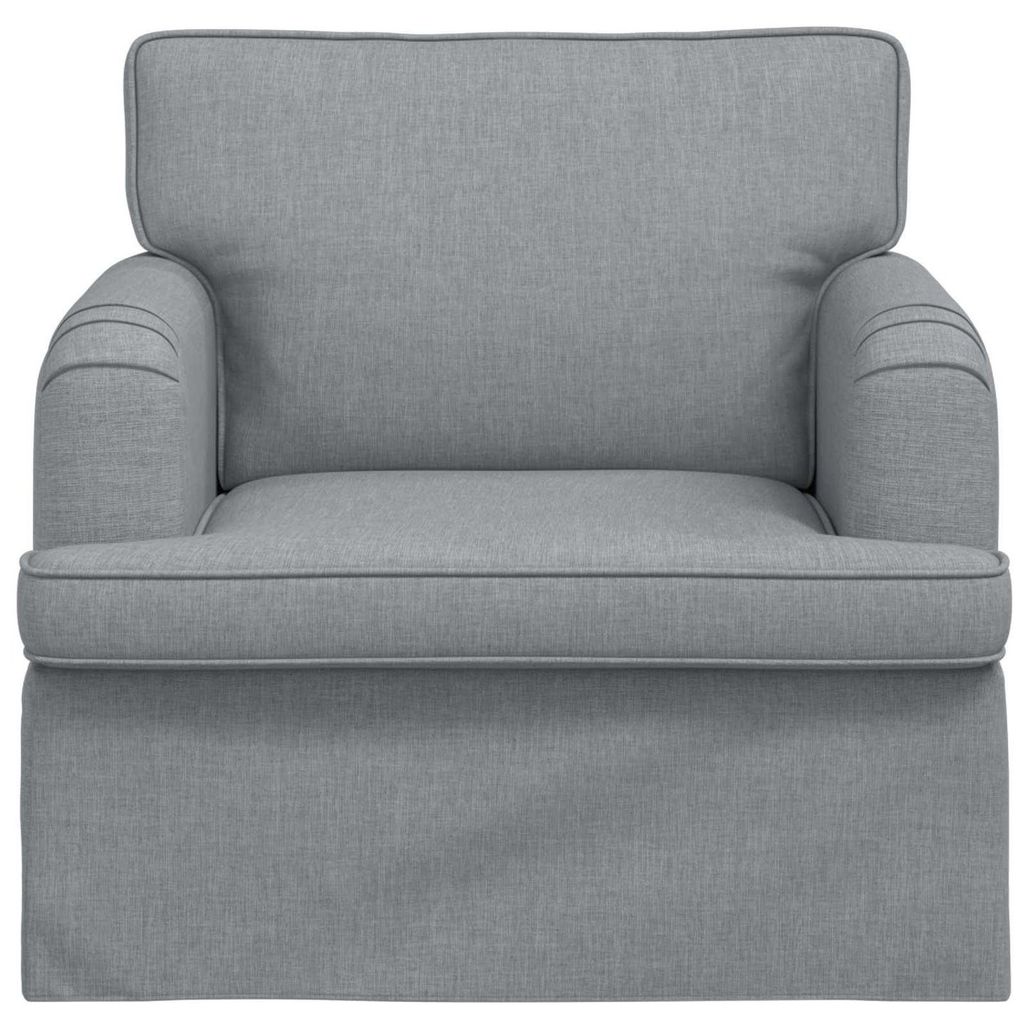 Sofa Hellgrau 84 x 80 x 85 cm Stoff