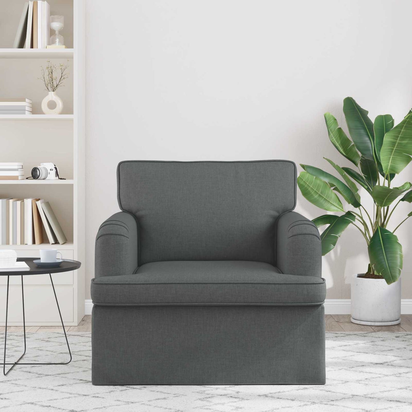 vidaXL Sofa Dunkelgrau 84 x 80 x 85 cm Stoff