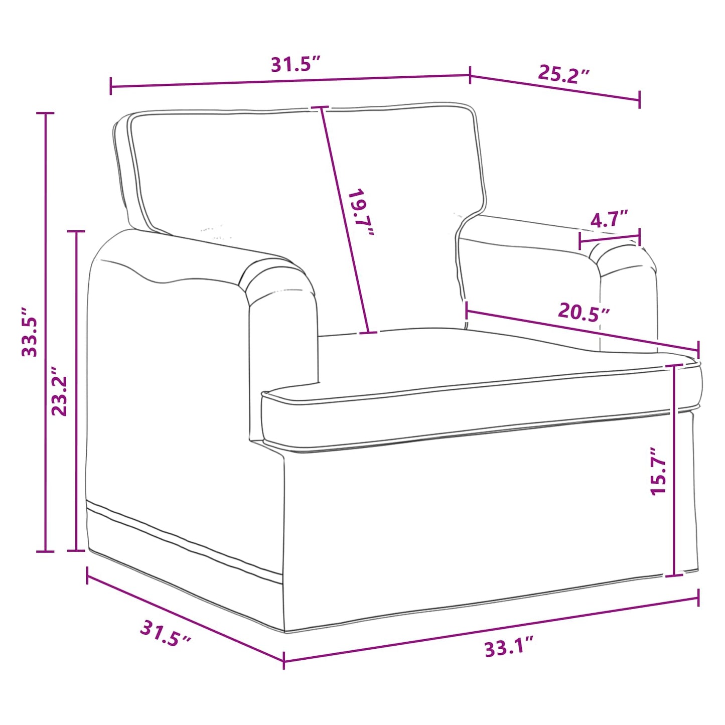 vidaXL Sofa Dunkelgrau 84 x 80 x 85 cm Stoff