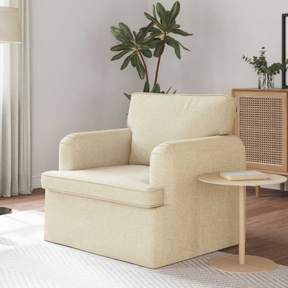 vidaXL Sofa Creme 84 x 80 x 85 cm Stoff