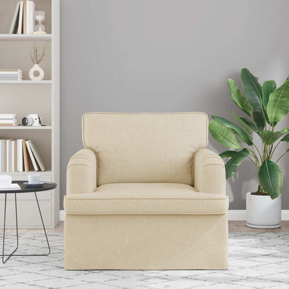 vidaXL Sofa Creme 84 x 80 x 85 cm Stoff