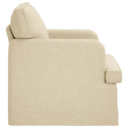 vidaXL Sofa Creme 84 x 80 x 85 cm Stoff