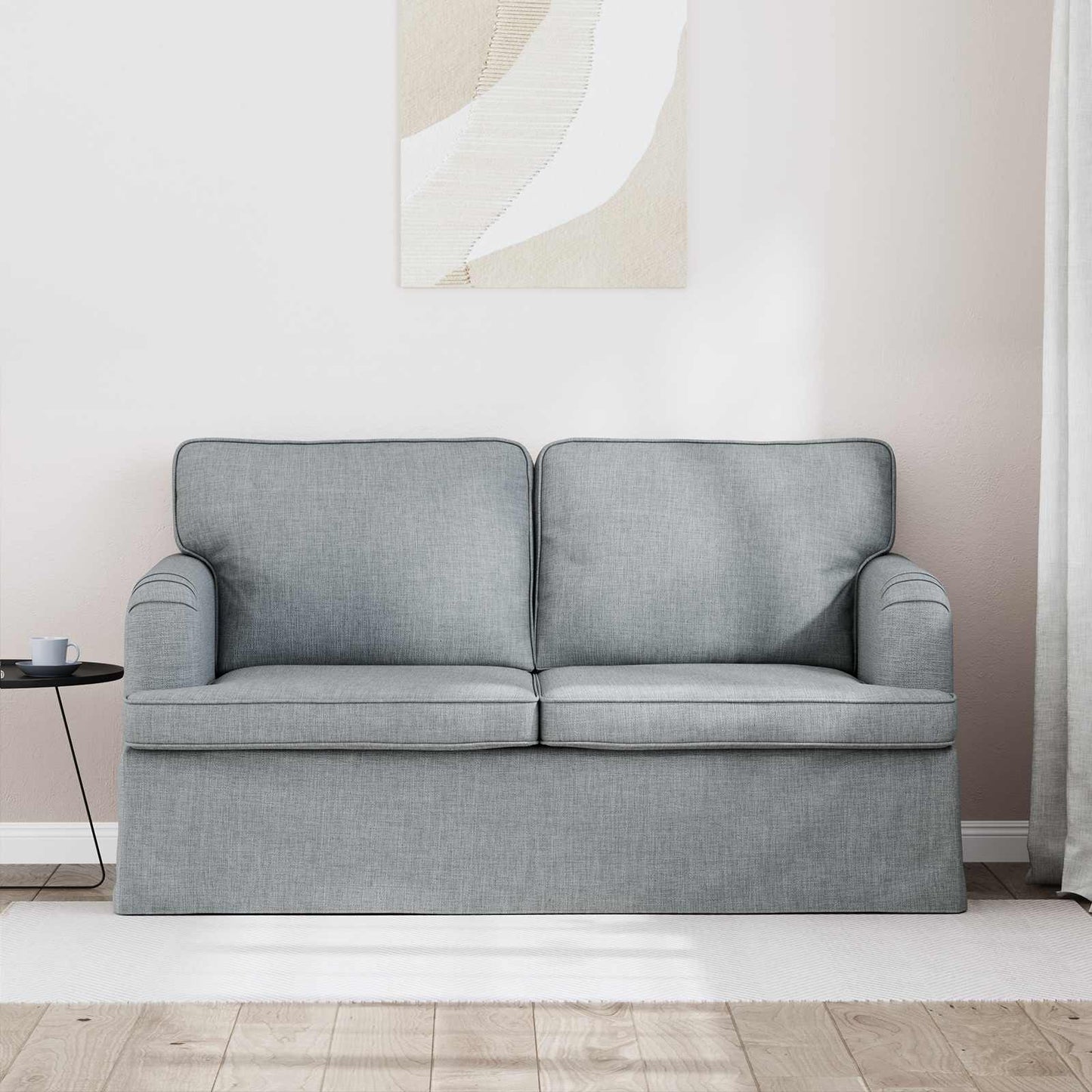 vidaXL Sofa Hellgrau 144 x 80 x 85 cm Stoff