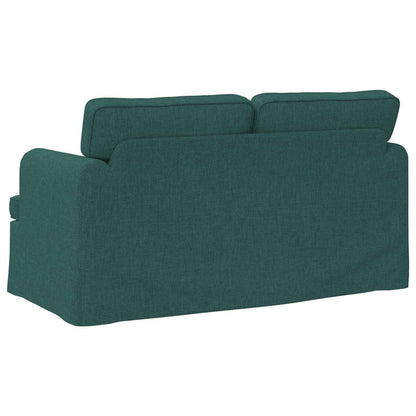 vidaXL Sofa Dunkelgrün 144 x 80 x 85 cm Stoff