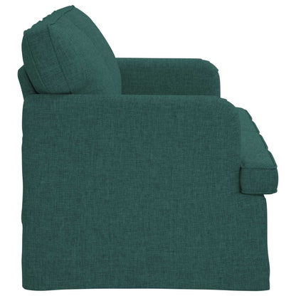 vidaXL Sofa Dunkelgrün 144 x 80 x 85 cm Stoff