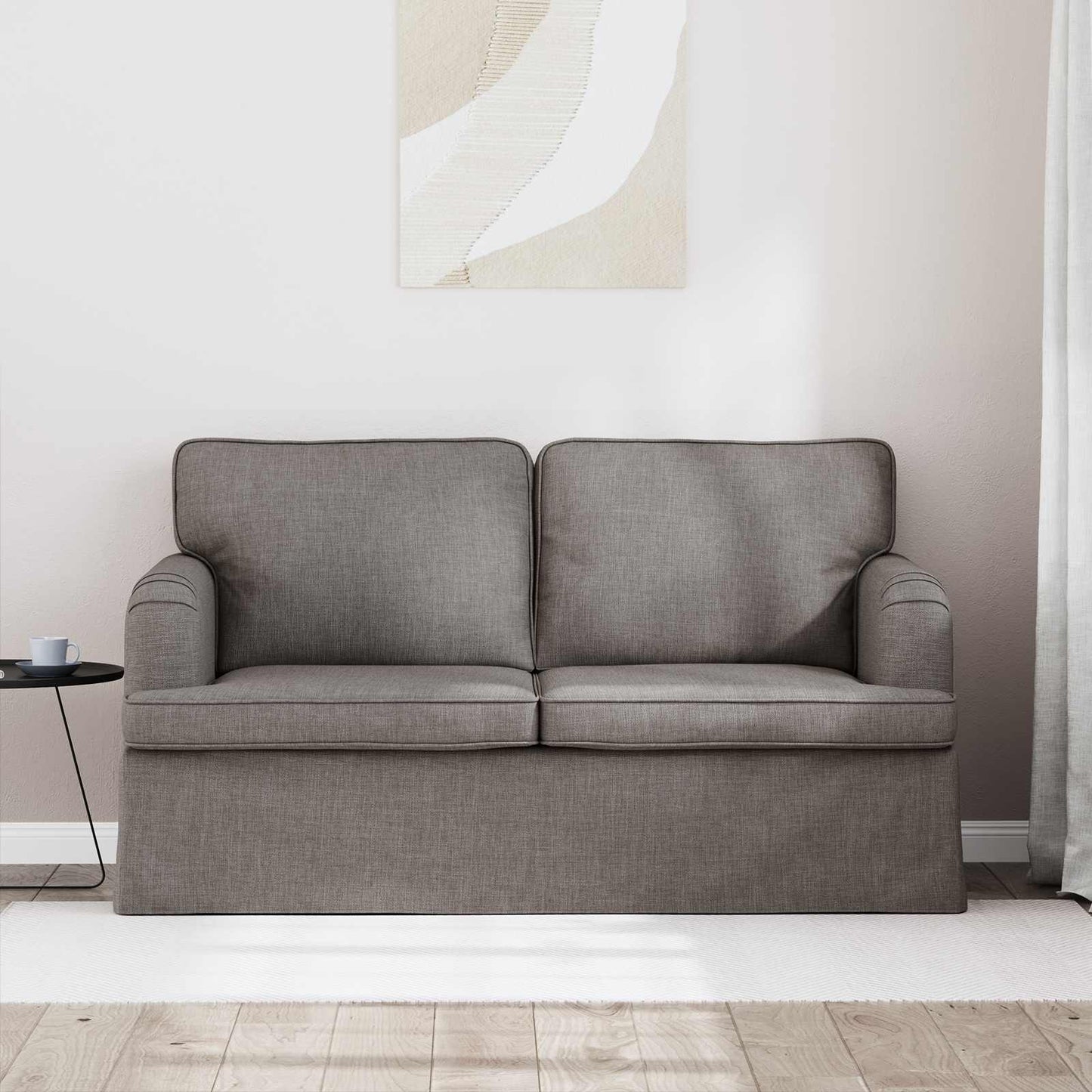 vidaXL Sofa Taupe 144 x 80 x 85 cm Stoff