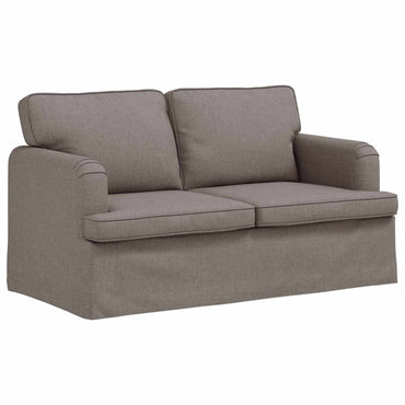 vidaXL Sofa Taupe 144 x 80 x 85 cm Stoff