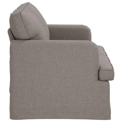 vidaXL Sofa Taupe 144 x 80 x 85 cm Stoff