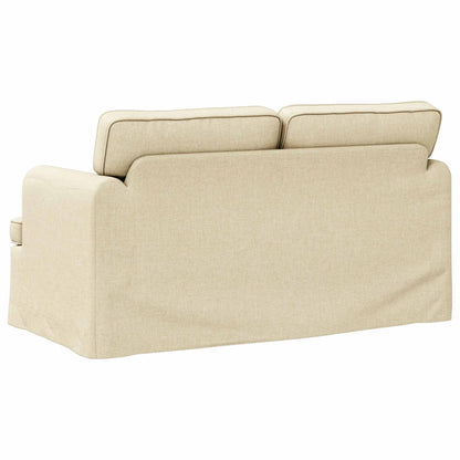vidaXL Sofa Creme 144 x 80 x 85 cm Stoff
