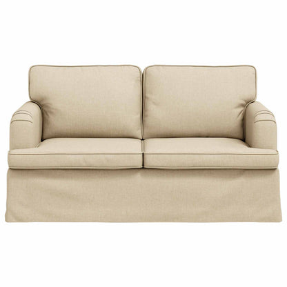 vidaXL Sofa Creme 144 x 80 x 85 cm Stoff