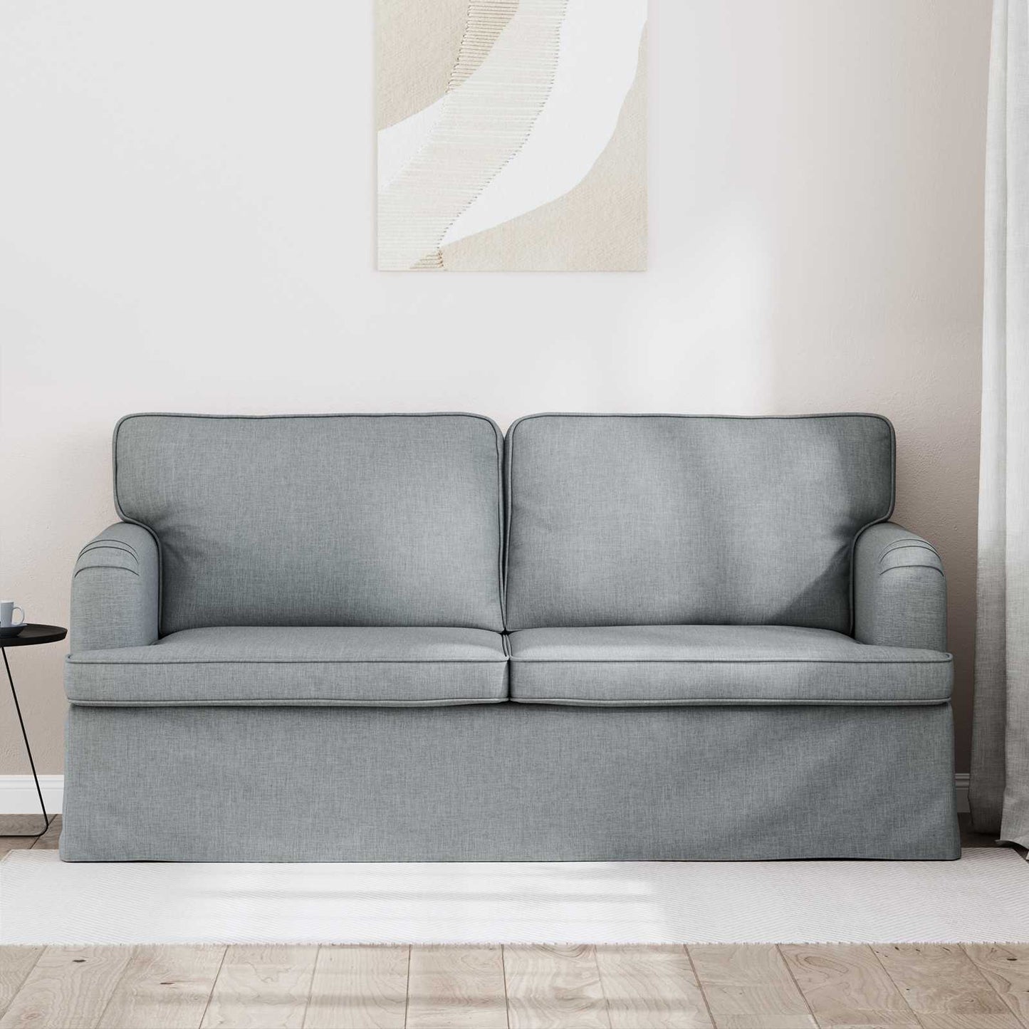 vidaXL Sofa Hellgrau 142 x 80 x 85 cm Stoff
