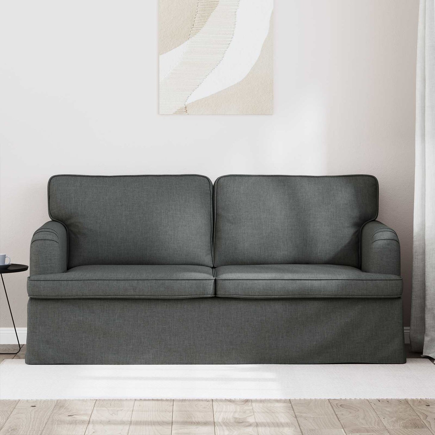 vidaXL Sofa Dunkelgrau 142 x 80 x 85 cm Stoff
