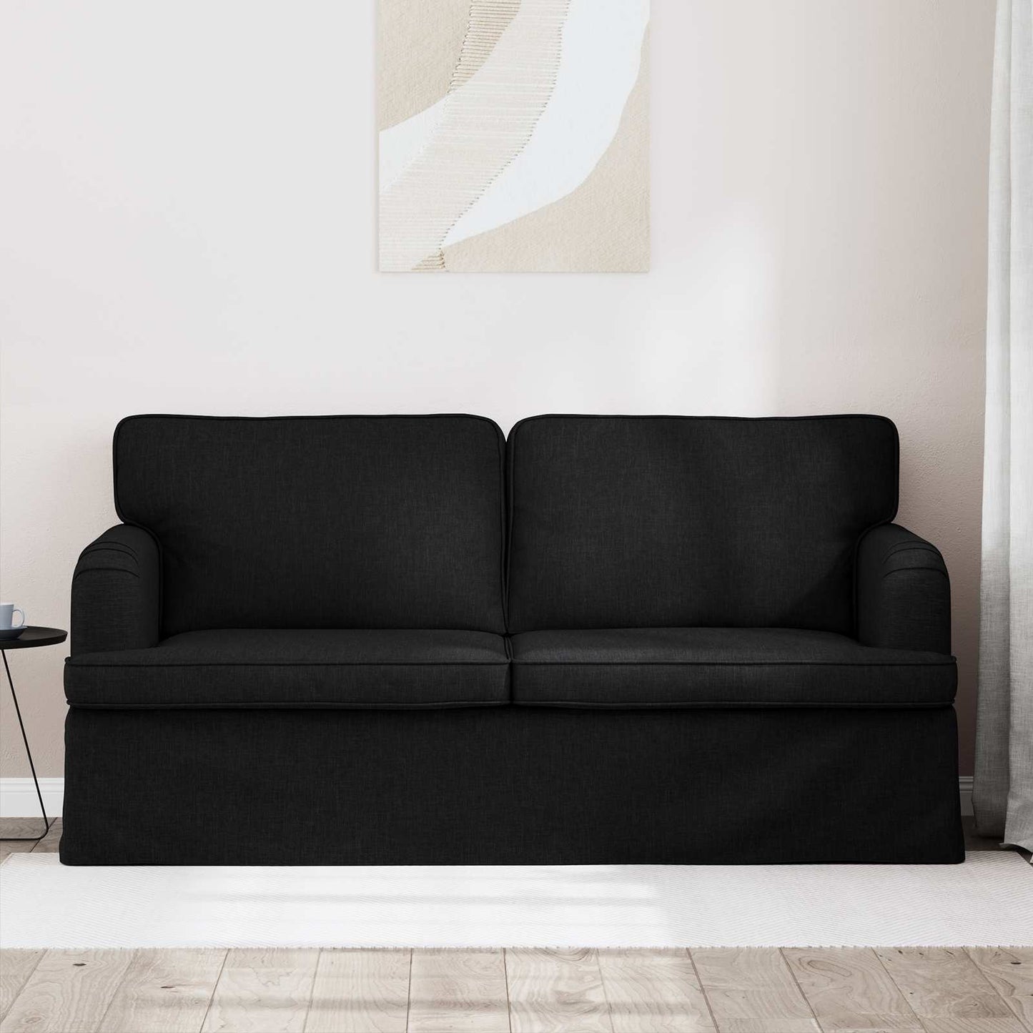 vidaXL Sofa Schwarz 142 x 80 x 85 cm Stoff