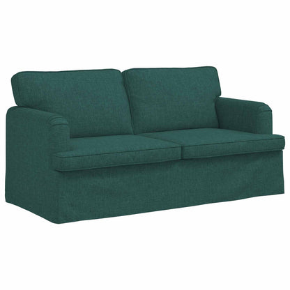 vidaXL Sofa Dunkelgrün 142 x 80 x 85 cm Stoff