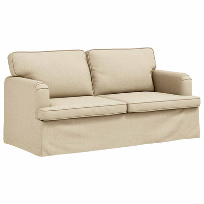 vidaXL Sofa Creme 142 x 80 x 85 cm Stoff