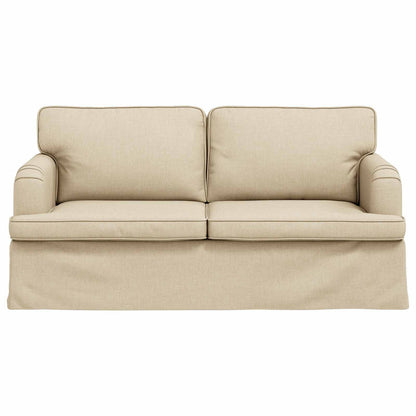 vidaXL Sofa Creme 142 x 80 x 85 cm Stoff