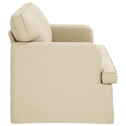 vidaXL Sofa Creme 142 x 80 x 85 cm Stoff