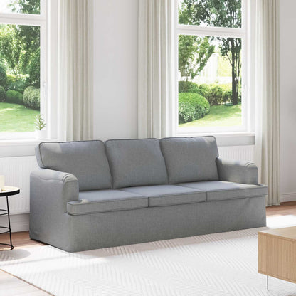 vidaXL Sofa Hellgrau 201 x 80 x 85 cm Stoff