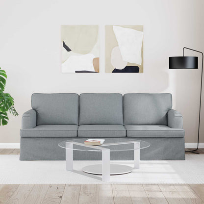 vidaXL Sofa Hellgrau 201 x 80 x 85 cm Stoff