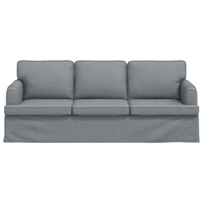 vidaXL Sofa Hellgrau 201 x 80 x 85 cm Stoff