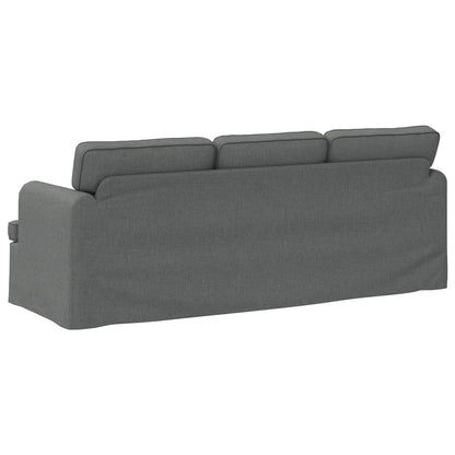 vidaXL Sofa Dunkelgrau 201 x 80 x 85 cm Stoff