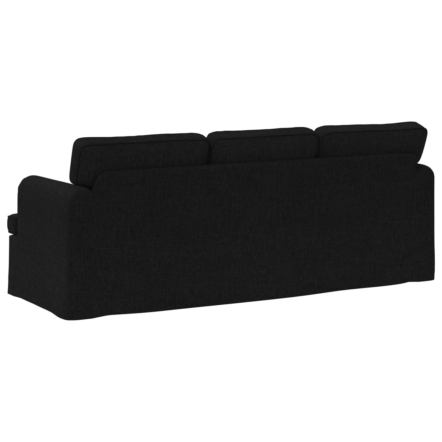 Sofa Schwarz 201 x 80 x 85 cm Stoff