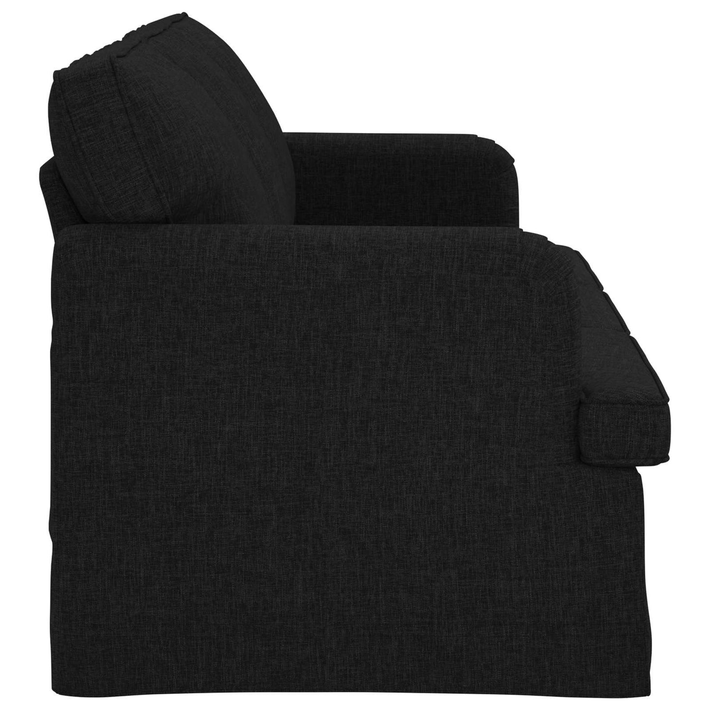 Sofa Schwarz 201 x 80 x 85 cm Stoff