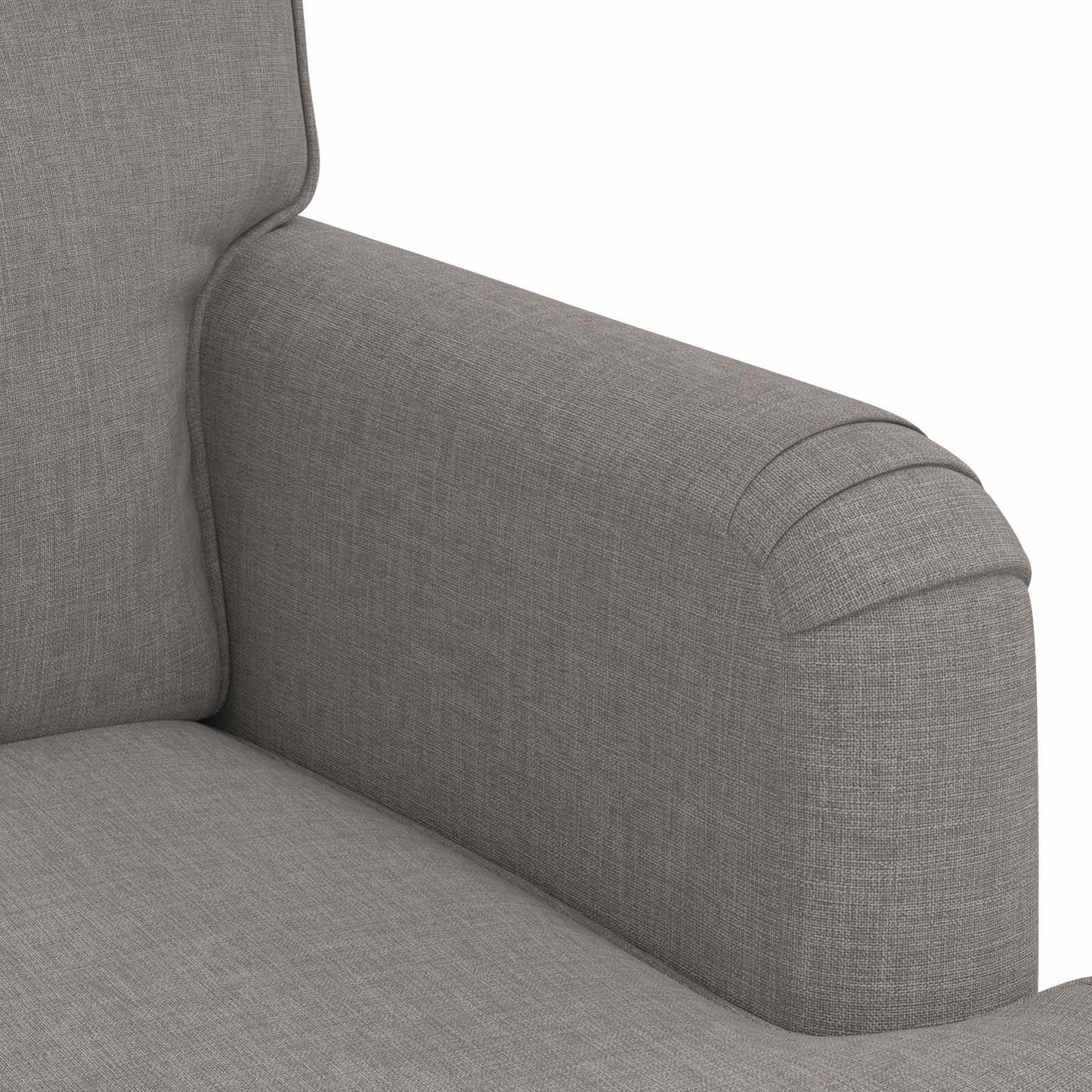 vidaXL Sofa Taupe 201 x 80 x 85 cm Stoff