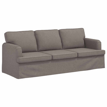 vidaXL Sofa Taupe 201 x 80 x 85 cm Stoff