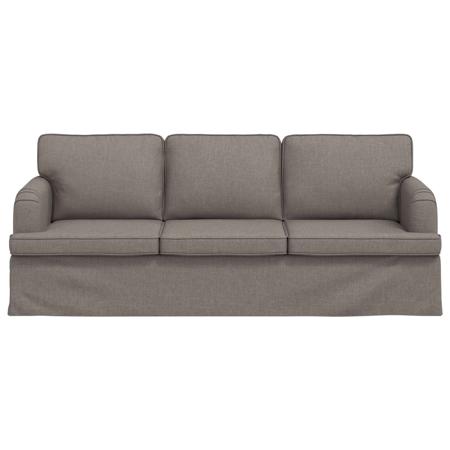 vidaXL Sofa Taupe 201 x 80 x 85 cm Stoff