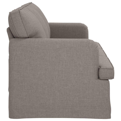 vidaXL Sofa Taupe 201 x 80 x 85 cm Stoff