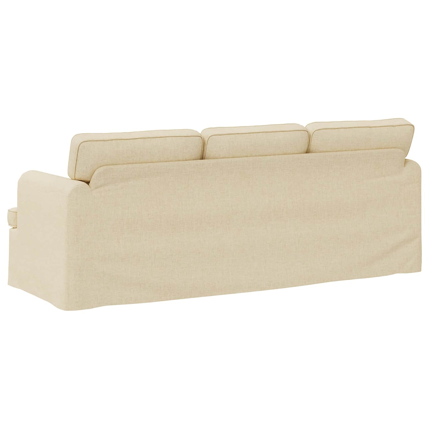 vidaXL Sofa Creme 201 x 80 x 85 cm Stoff