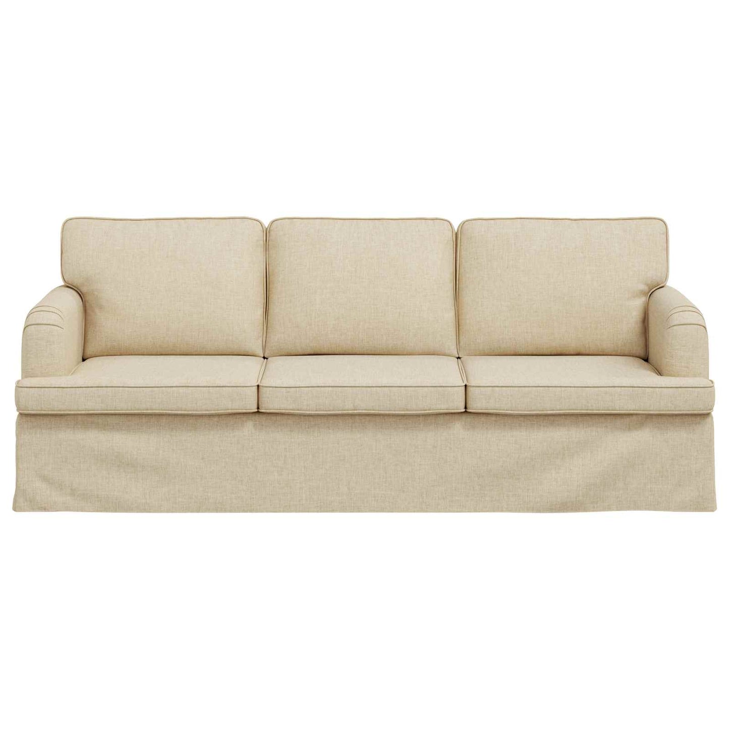 vidaXL Sofa Creme 201 x 80 x 85 cm Stoff