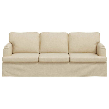 vidaXL Sofa Creme 201 x 80 x 85 cm Stoff