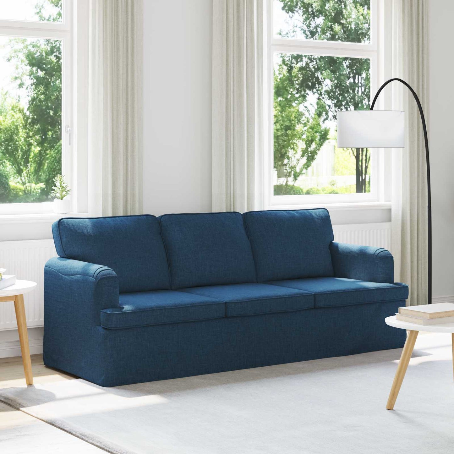 vidaXL Sofa Blau 201 x 80 x 85 cm Stoff