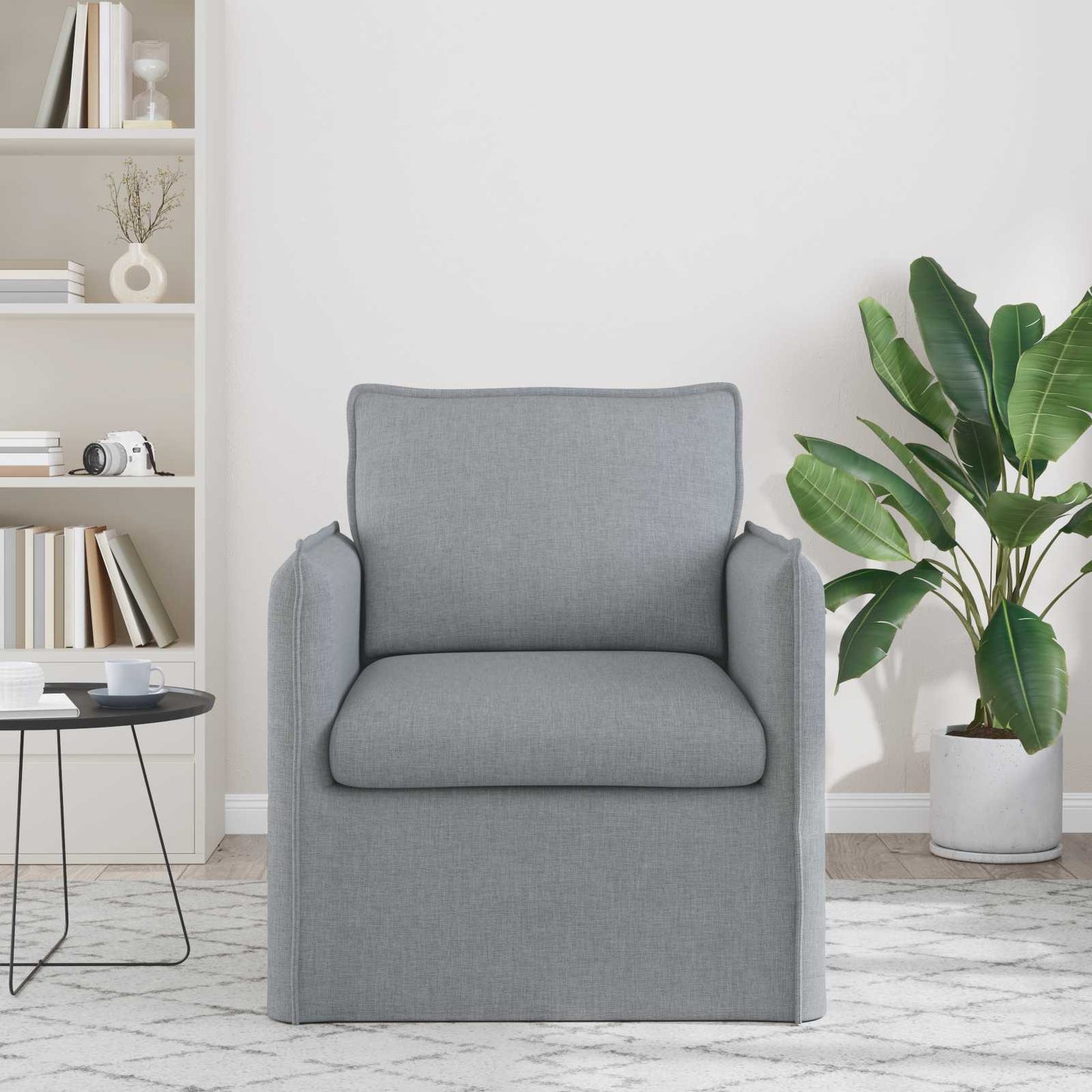 vidaXL Sofa Hellgrau 195 x 82 x 85 cm Stoff